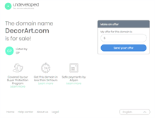 Tablet Screenshot of decorart.com